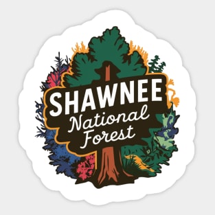 Shawnee National Forest Vivid Tree Sticker